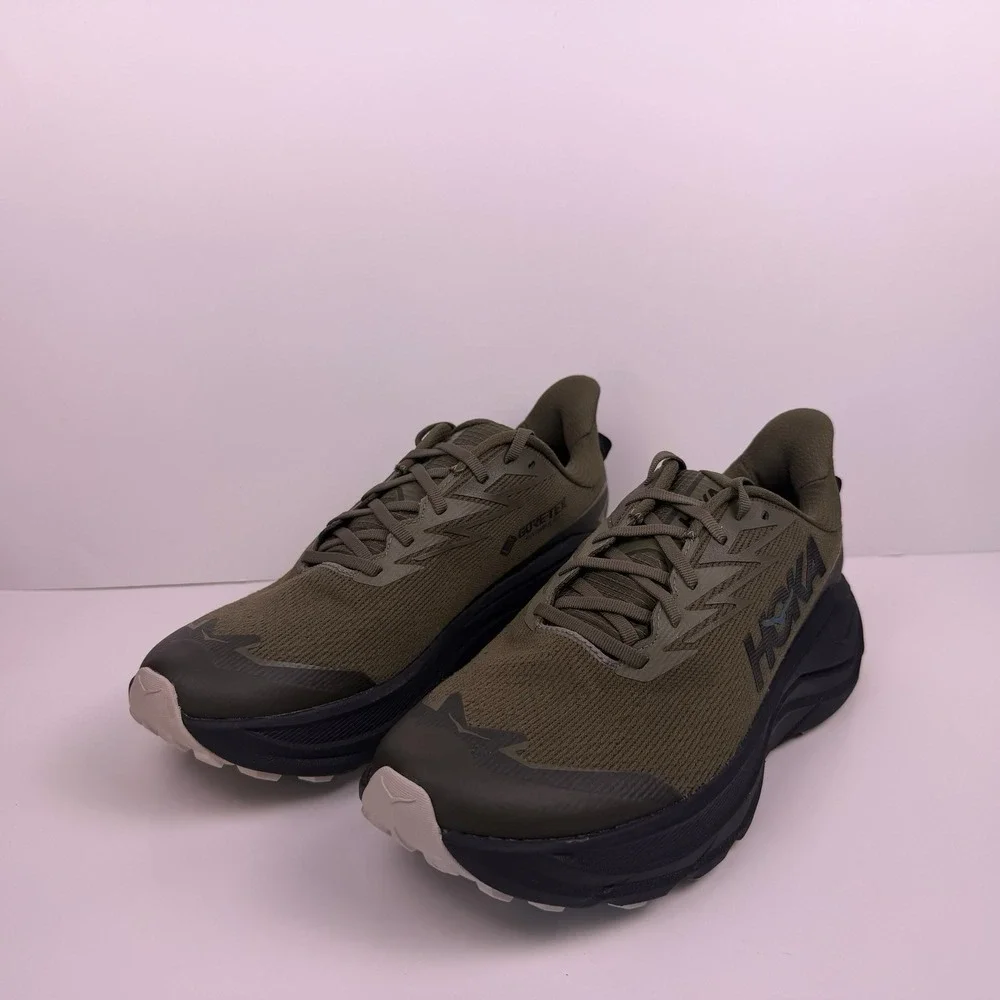 Hoka One One Challenger 8 Trail Running Shoe Men's Size 10D Olive Green Sample
